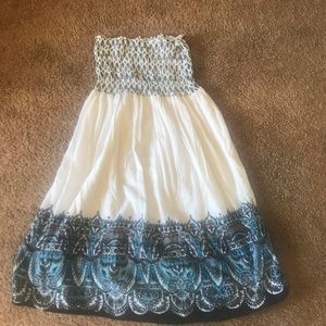 Strapless beach dress